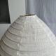 Suspension en rotin et lin naturel japonisante en forme de goutte