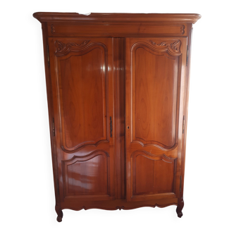 Louis XV style wardrobe in cherry wood