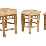 3 vintage nesting tables