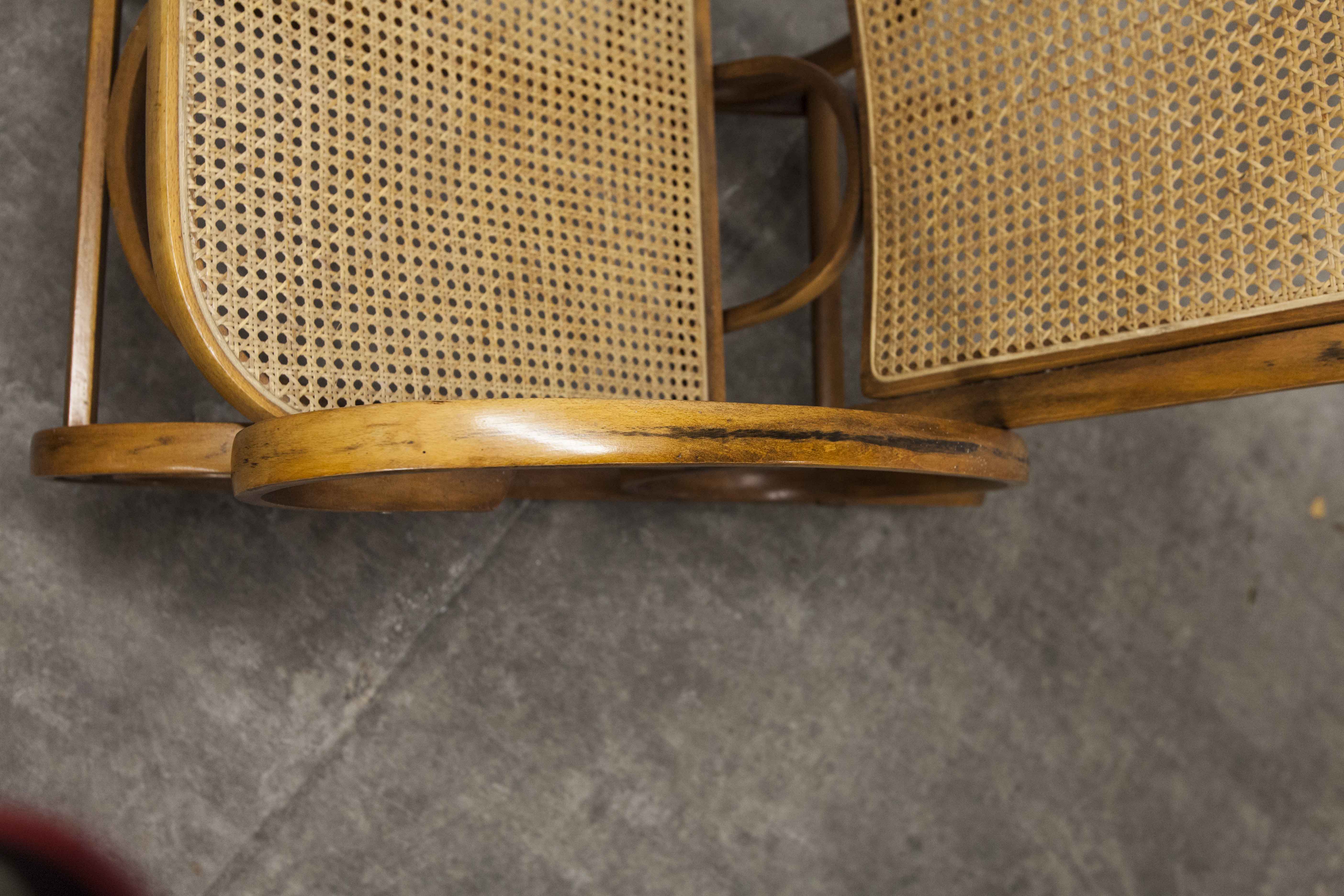 Rocking-chair Thonet 1900 cannage