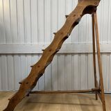 Late 19th century walnut library stepladder