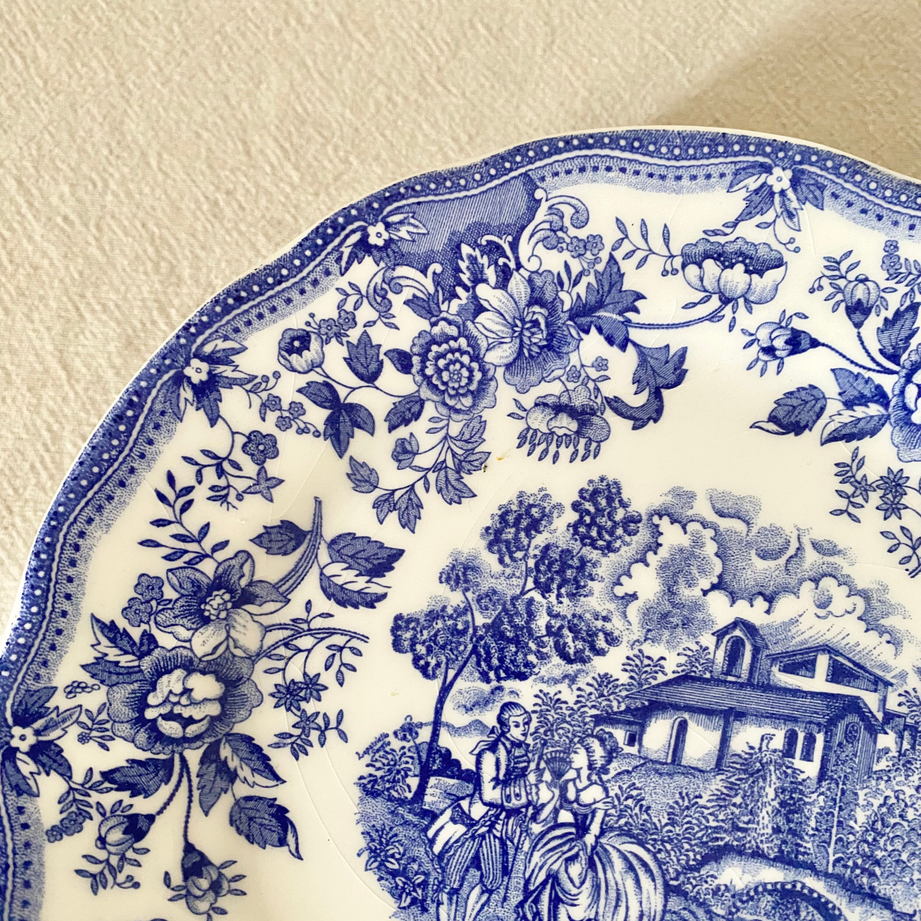 English dessert plate