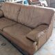 Designer leather sofa