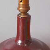 Lampe en céramique émaillée 1960 scandinave violet grès