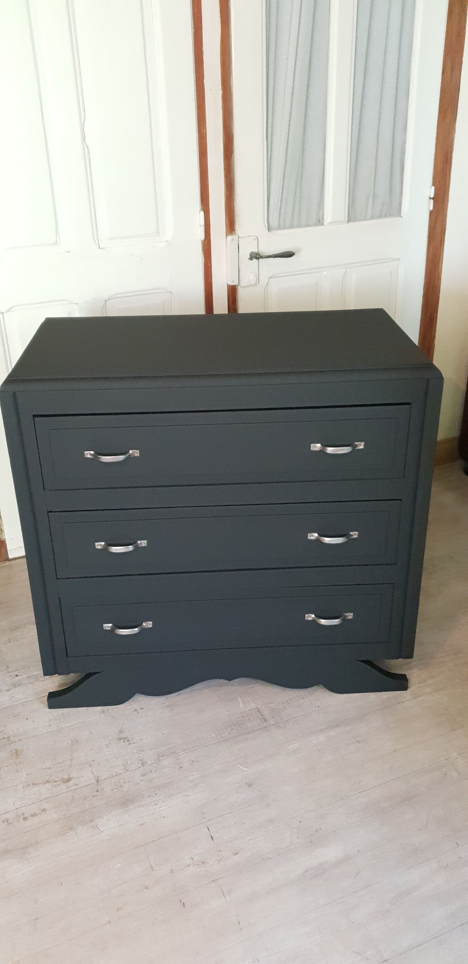 Black Art Deco dresser