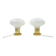 A pair of bedside lamps, 1970s