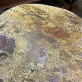 Tabouret fermier type tabouret de traite tripode ancien