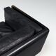 Illum Wikkelso model V11 sofa in black leather by Holger Christiansen, Denmark, 1960
