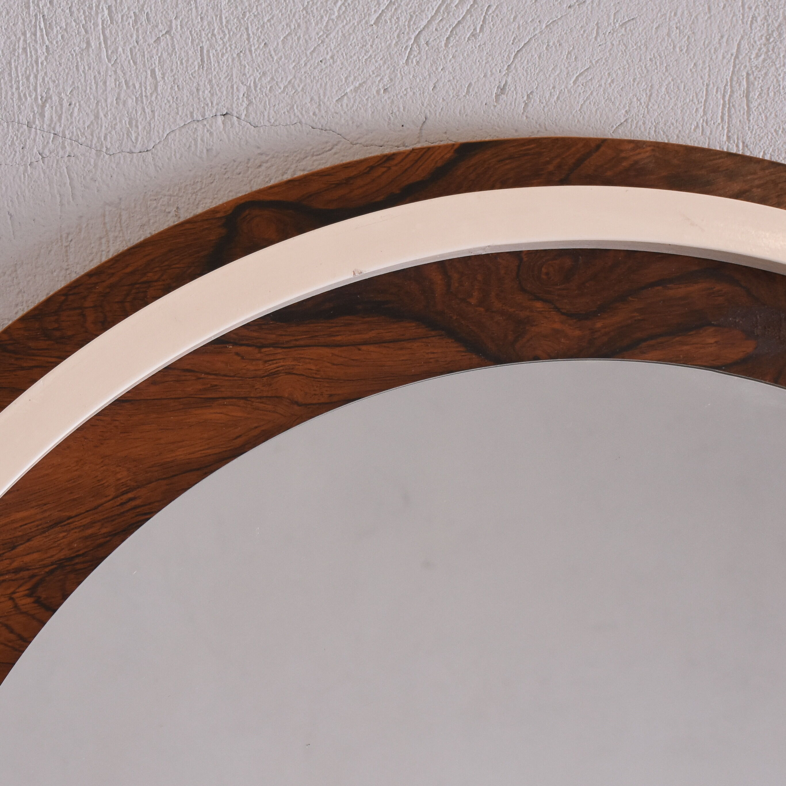 Rosewood mirror, Denmark, 1960s