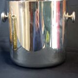 Silver metal champagne bucket