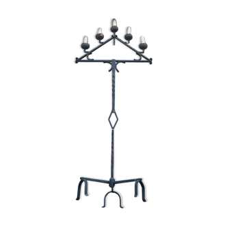 Wrought iron floor lamp