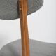 Mid-century boucle armchair in grey designed by Rajmund Hałas, Poland, 1960s.