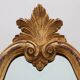 Florentine Style Giltwood Mirror with Acanthus Crest and Bevelled Glass, It