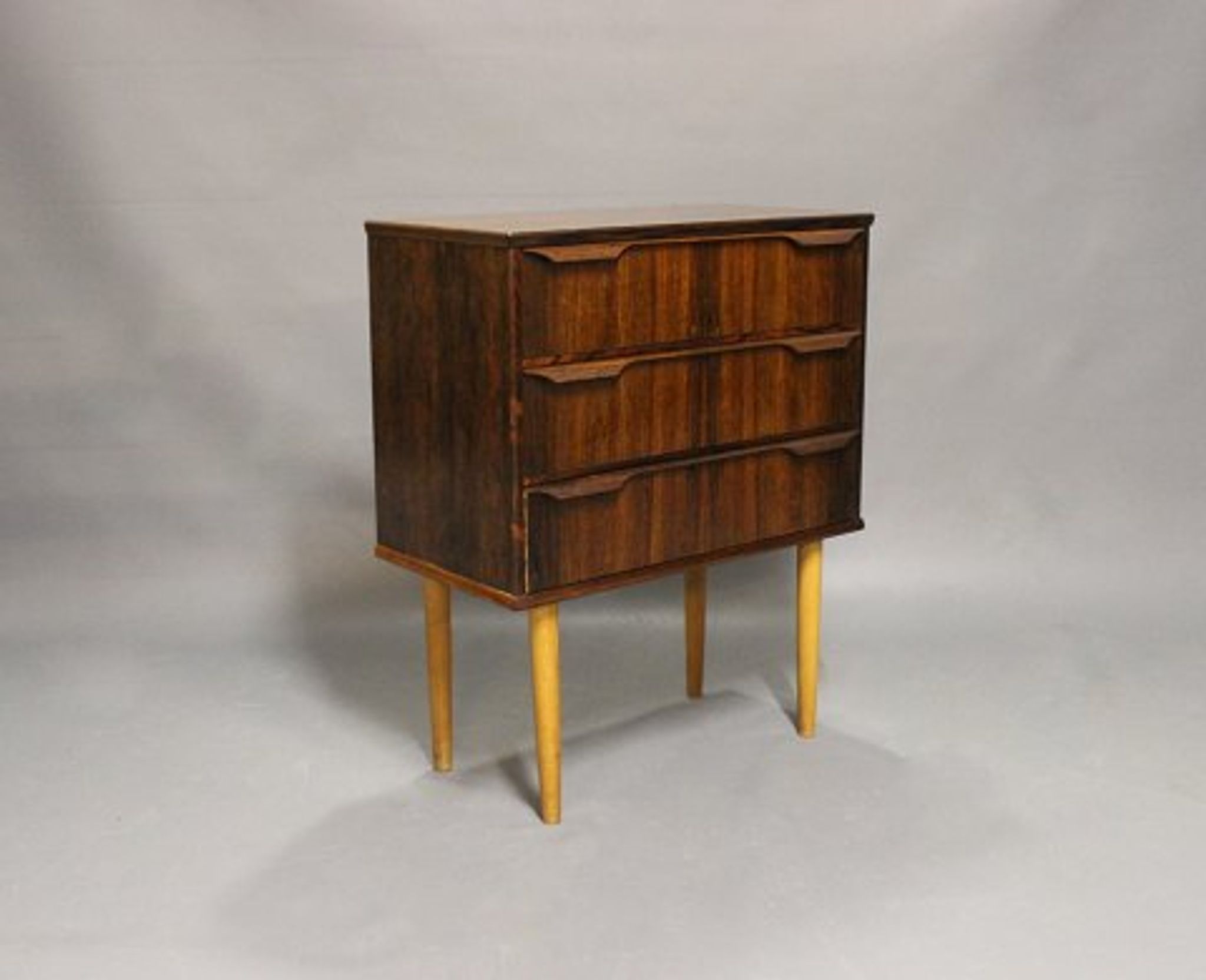 Danish design wooden chest of drawers