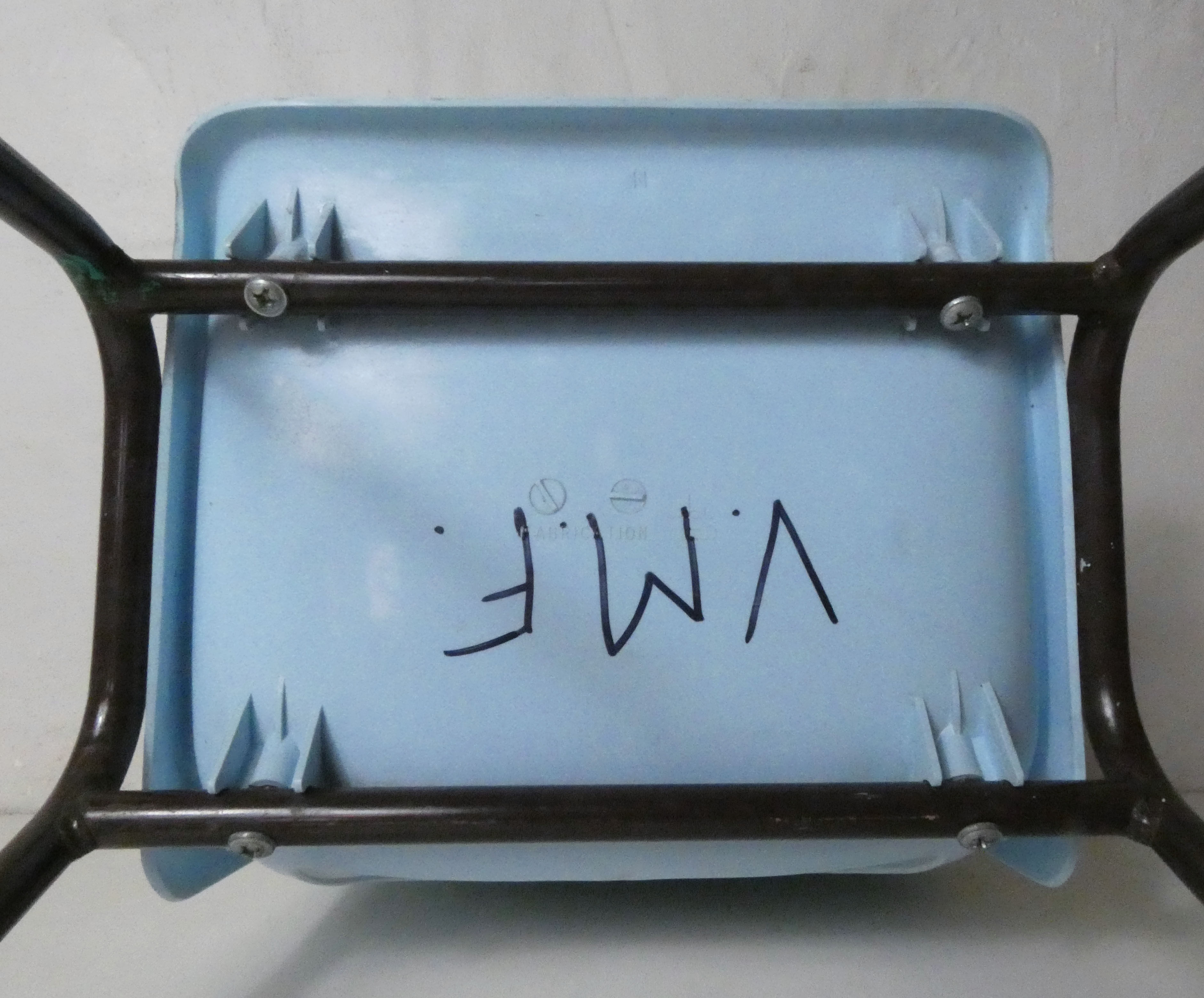 Light blue plastic children's chair