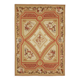 Handmade European Vintage Aubusson Kilim 235 cm x 336 cm