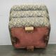 1930s Czech Art Deco Walnut Upholstered Footstool Ottoman