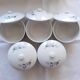 5 vintage porcelain dessert cups with lids