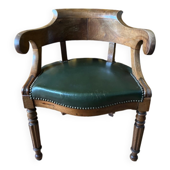 Office armchair, 19th century, restoration