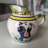 Henriot Quimper coffee service 8 cups/saucers, coffee pot, sugar bowl, jug.