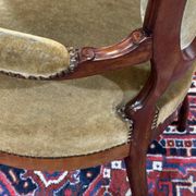Paire de fauteuils Napoléon III XIXème en acajou