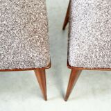 Set of six dining chairs Gaston Poisson style