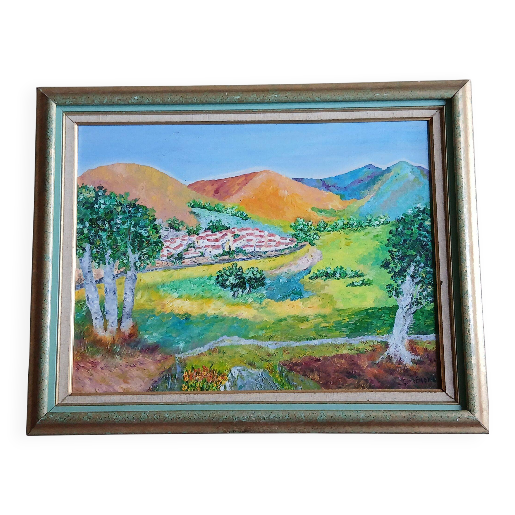 Landscape on canvas - 20th century