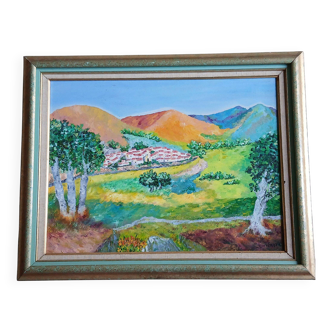 Landscape on canvas - 20th century