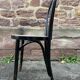 4 chaises bistrot style Thonet en bois courbé noirci