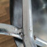 Jacques Hitier Chair 1950 Tubauto Red Bakelite Style Seat