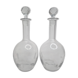 Pair of carafes in cut crystal XIX th, 31 cm