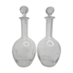 Pair of carafes in cut crystal XIX th, 31 cm