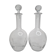 Pair of carafes in cut crystal XIX th, 31 cm