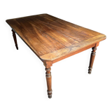 Table de ferme en bois massif, XIXème s.