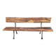 Art Nouveau garden bench