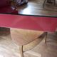 Vintage red formica shelf