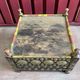 Pakistan, Punjab region. Old small tea table with traditional décor