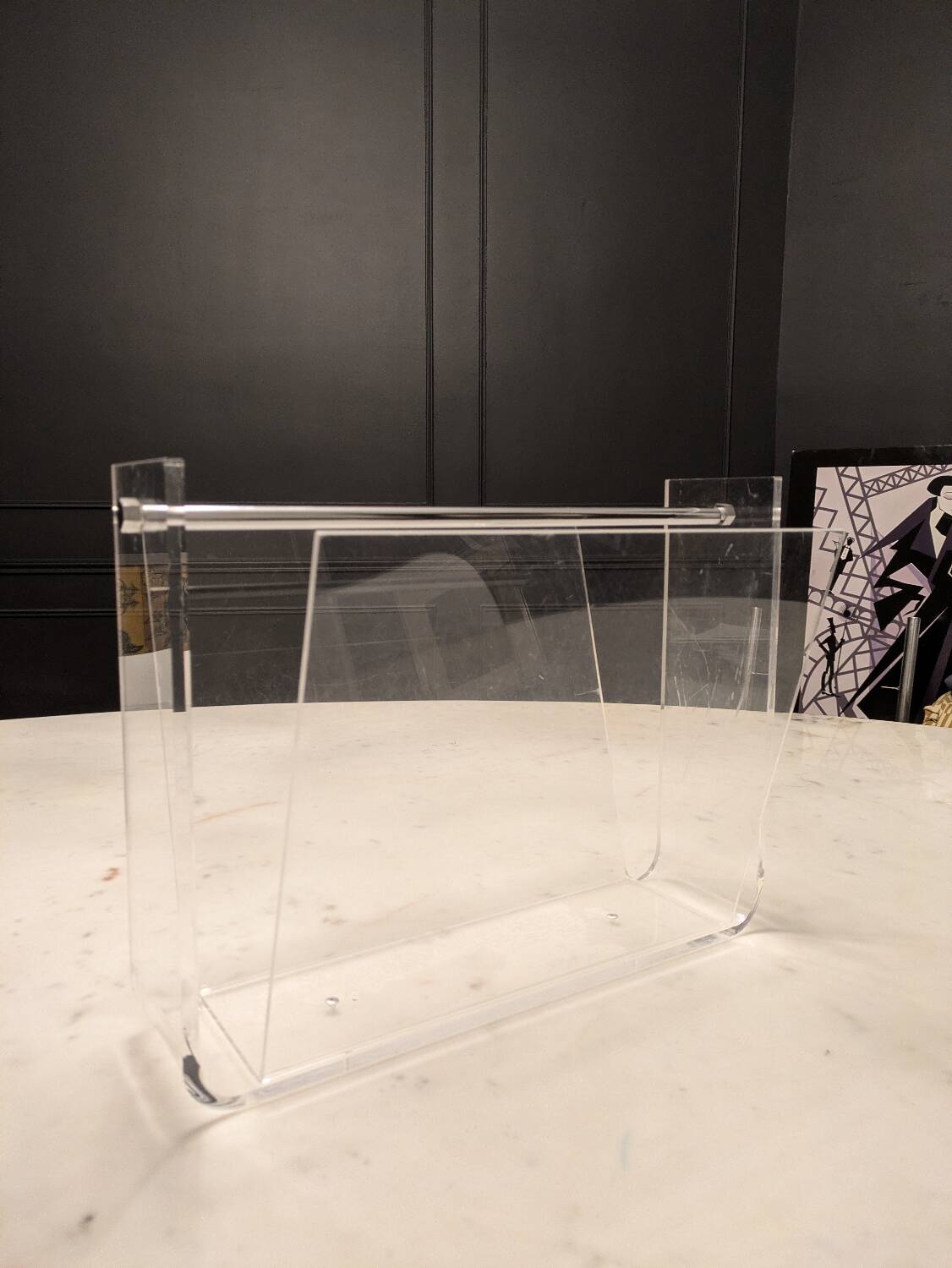 Magazine rack to David Lange