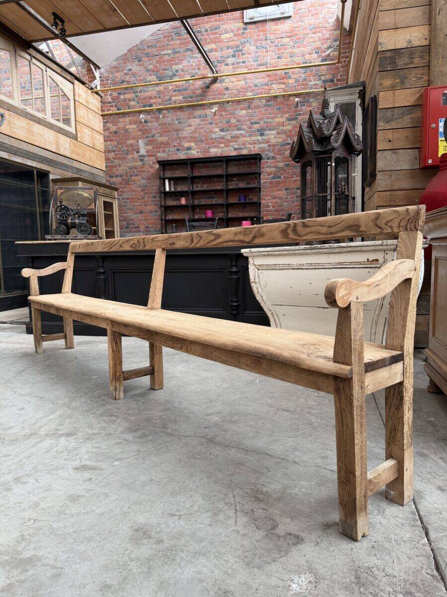 Pair of benches with backs from the early 20th century.