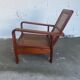 RARE MAHOGANY ARMCHAIR AND CANNAGE - FRANCE 40S