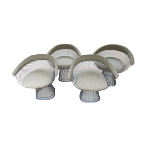 4 chaises de Warren Platner