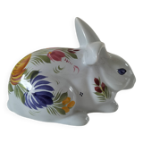 Rabbit earthenware hb henriot quimper