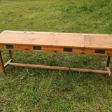 Old school desk for 4 people - Workshop furniture