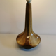 Wild lamp from Danish Søholm ceramics, in beautiful golden brown glaze. Danish Design