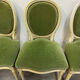 4 studded Louis XVI medallion chairs