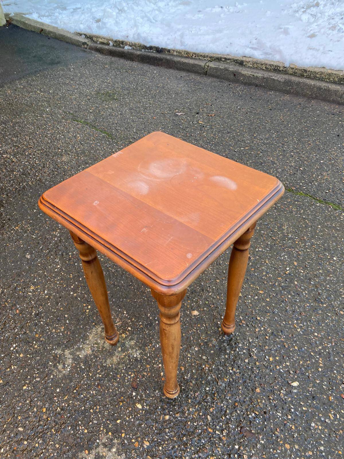Louis XVI stool in solid wood, 20th century.