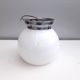 Former bistro ceiling lamp - Half-spherical globe in white opaline - 1950