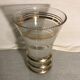 Vase ancien fains Cristalor verrerie de Boom decor doré Belgique vintage