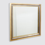 Italian mirror brass chrome by Romeo Rega 1970