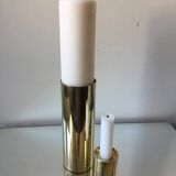Danish mid century brass candleholders set of 2